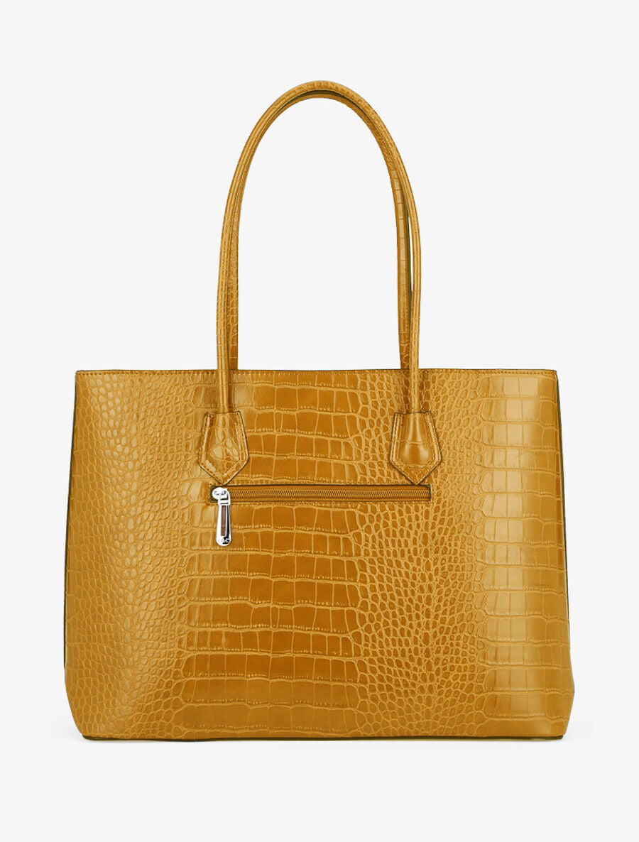 Sac cabas Elodie - Jaune moutarde - 3