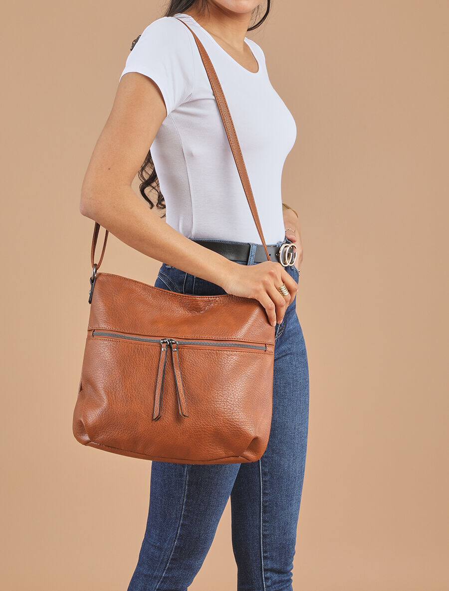 Sac besace Nina - Camel - 5