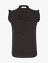 Blouse col à nouer - noir - 3