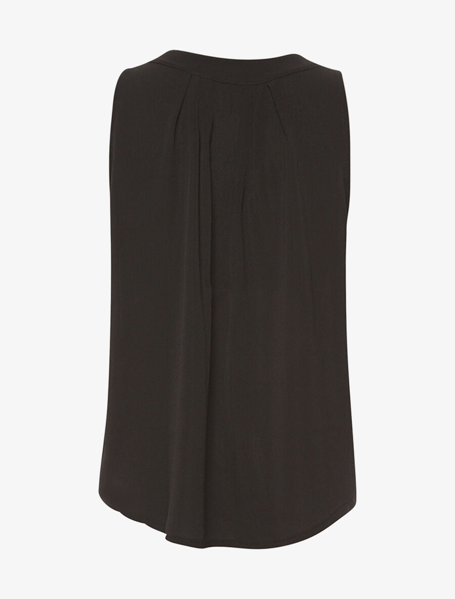 Débardeur ample en mousseline - noir - 2