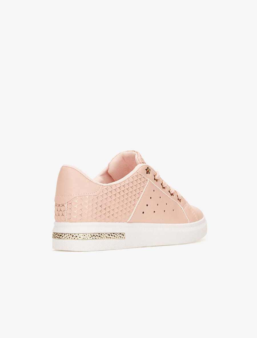 Sneakers effet 3D - Rose - 4