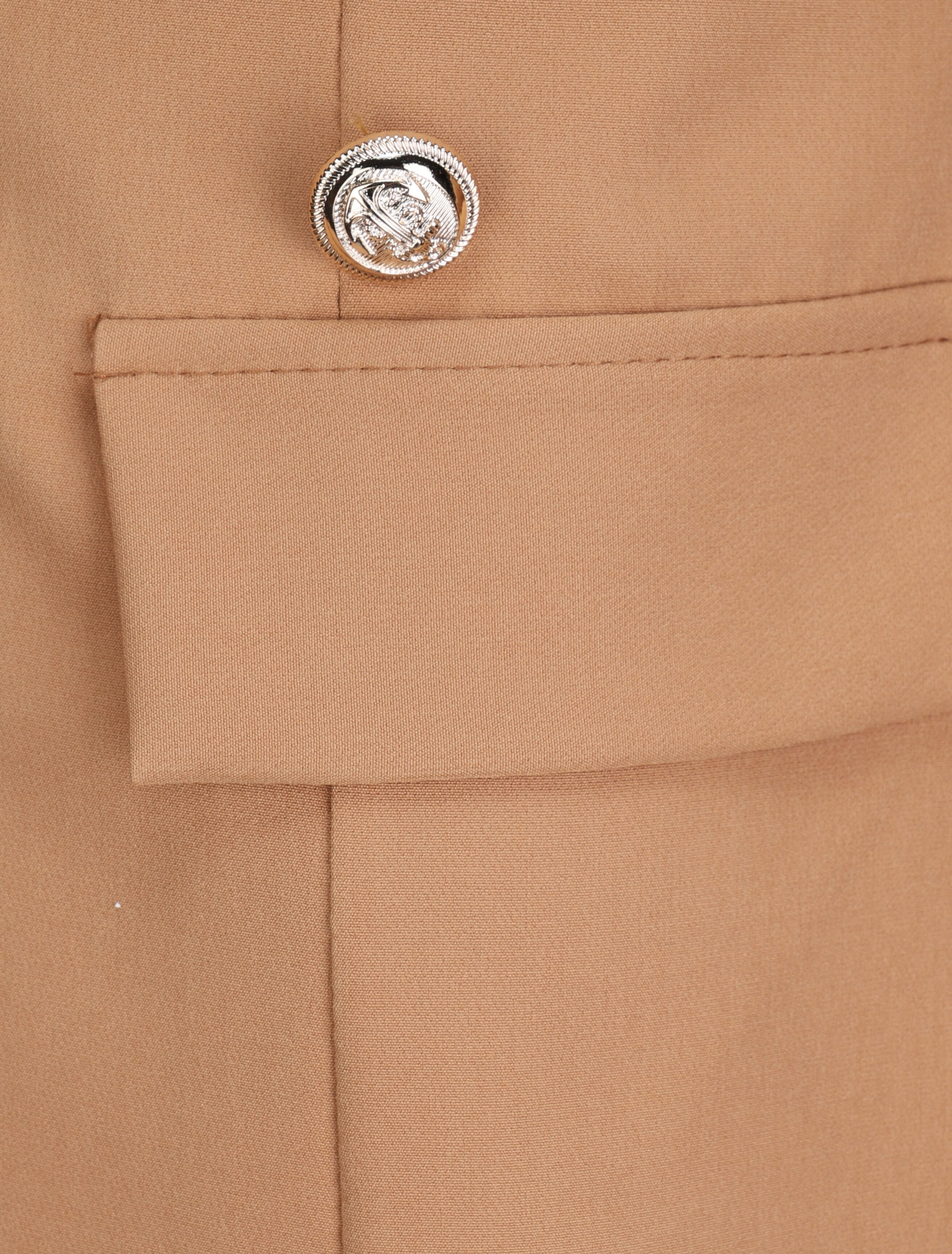 Blazer overzise uni - Camel - 3