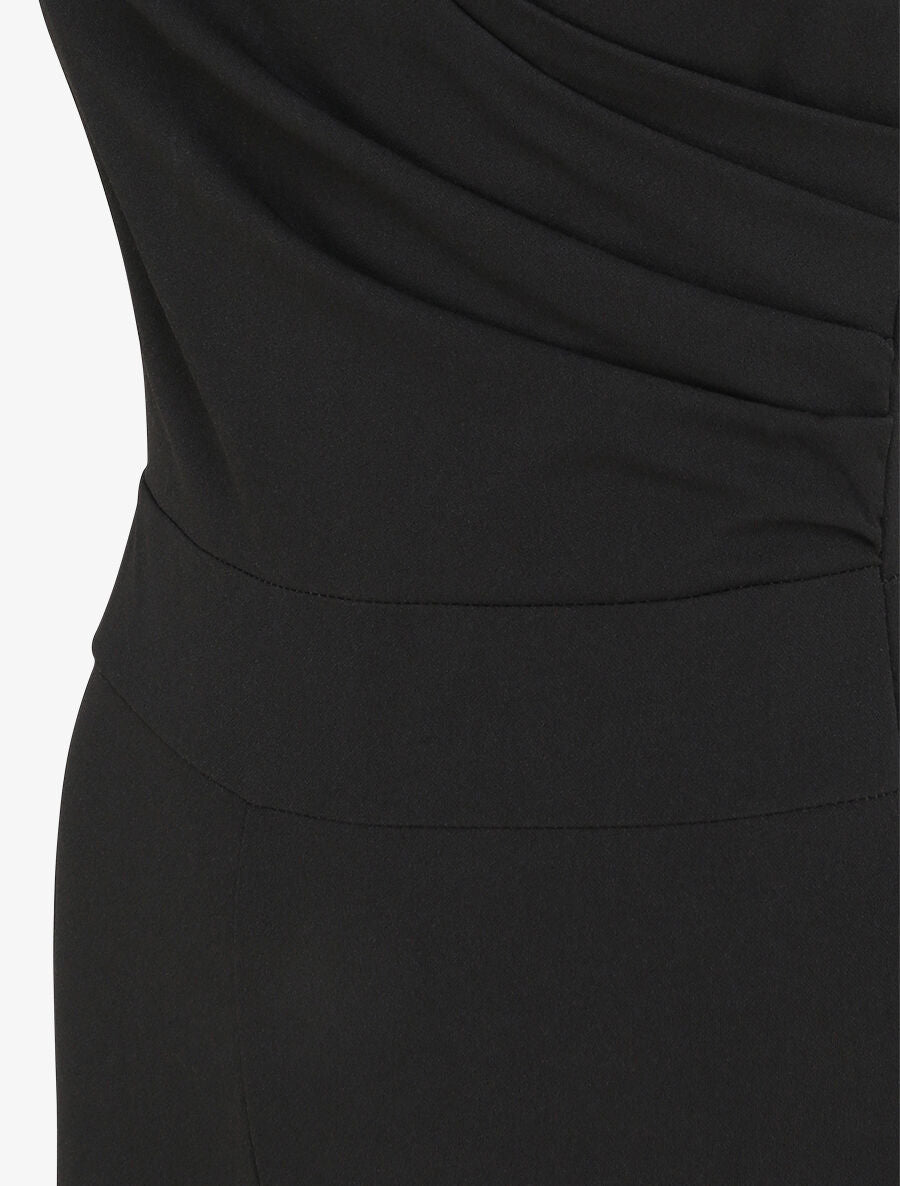 Combinaison flare cache-coeur drapé - Noir - 6
