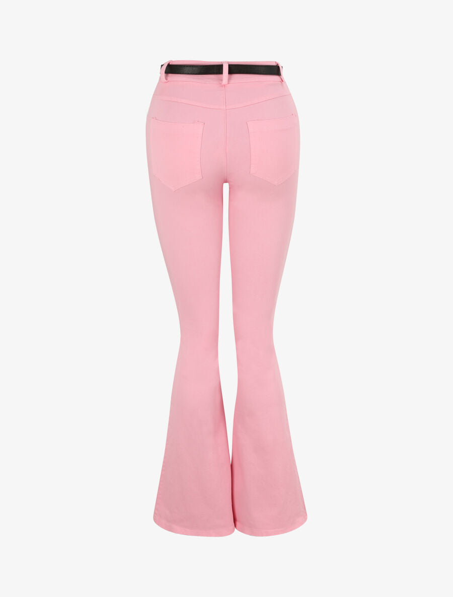 Jean flare uni - Rose - 2