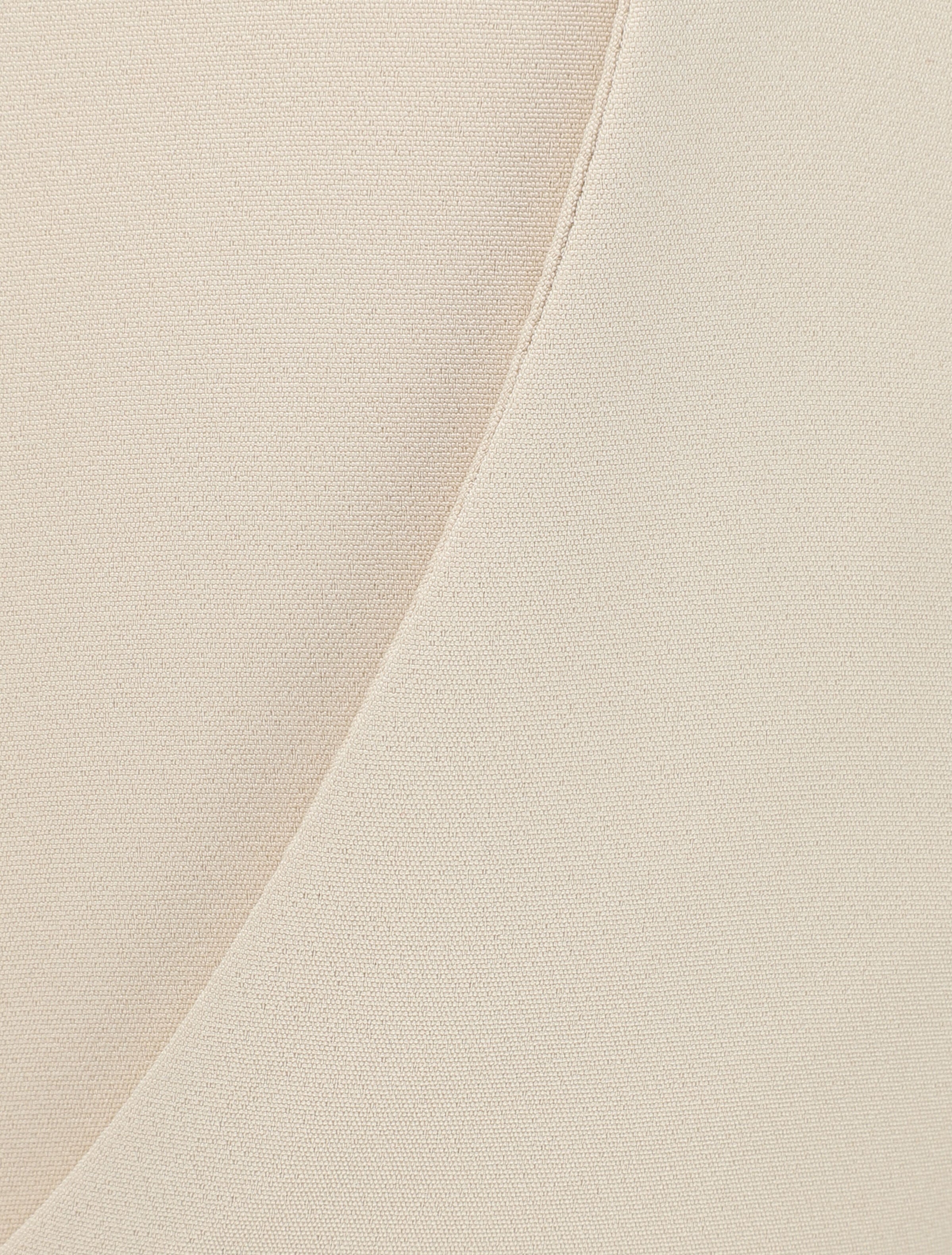 Pantalon uni à revers - Beige - 3