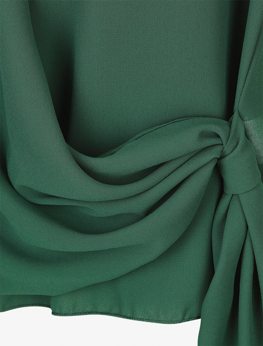 Top cache-coeur à noeud - Vert - 3