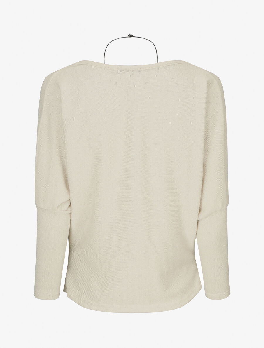 Pull à col bénitier - Beige - 2