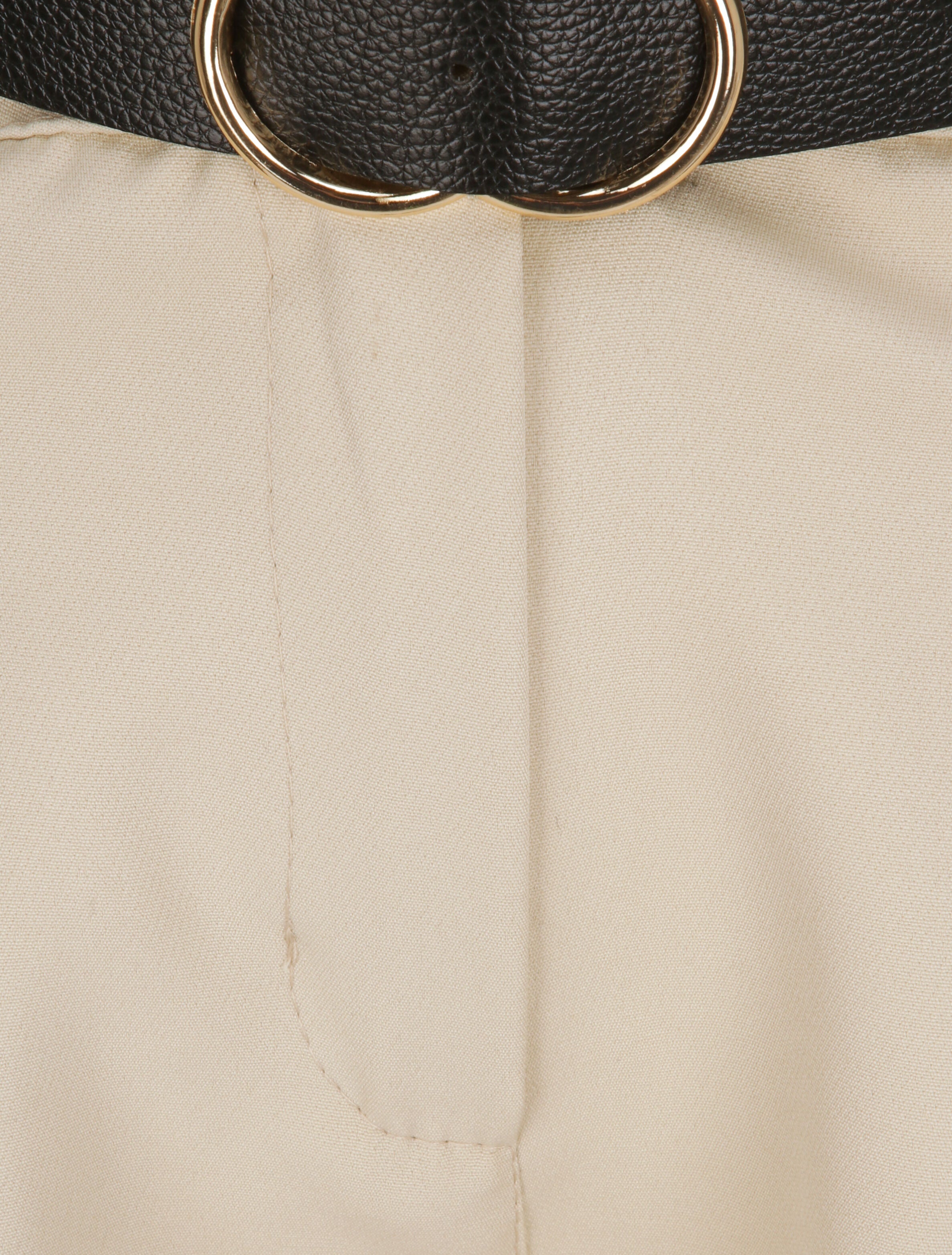 Pantalon dad uni taille standard - Beige - 3