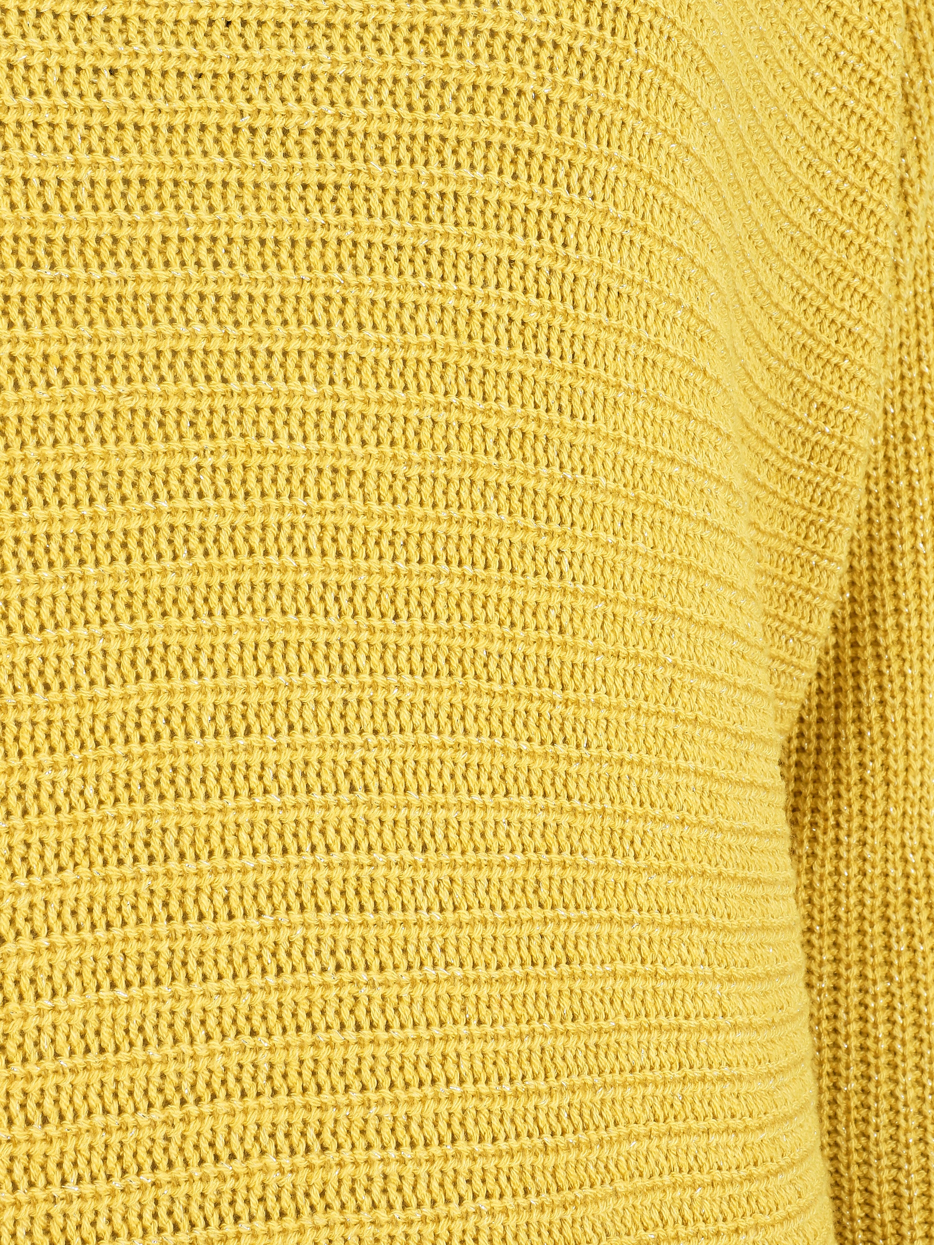 Pull irisé col bateau - Jaune - 3