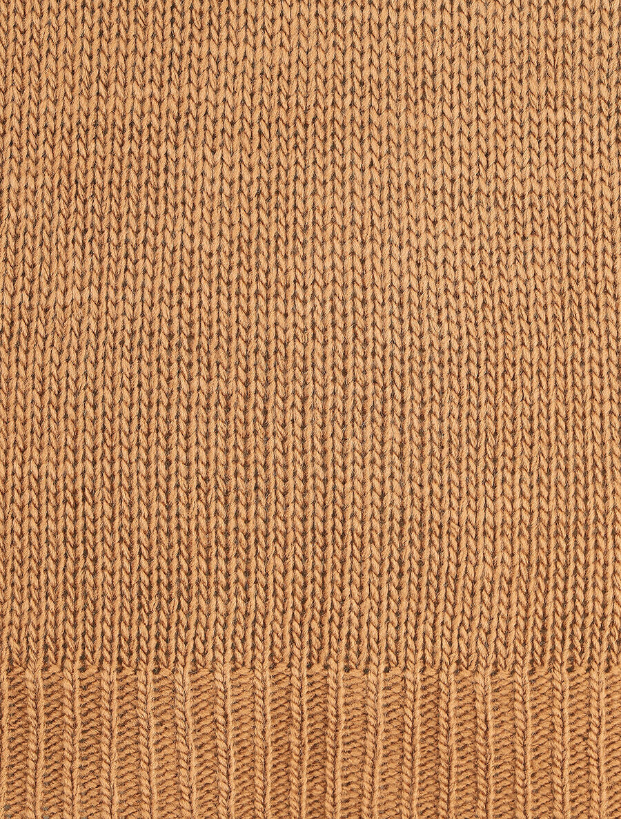 Pull droit dos stylisé - Camel - 3