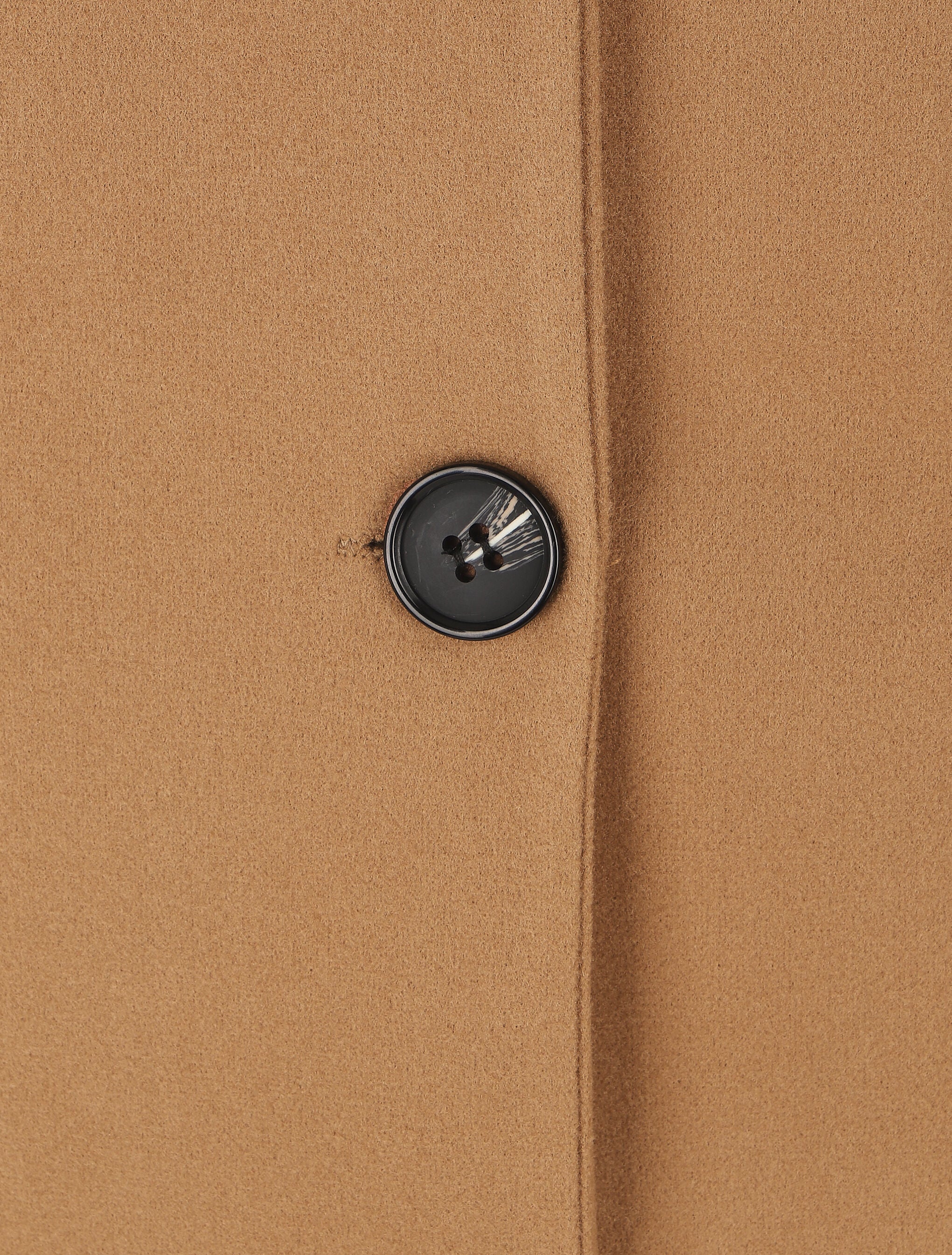 Manteau long croisé boutonné - Camel - 3