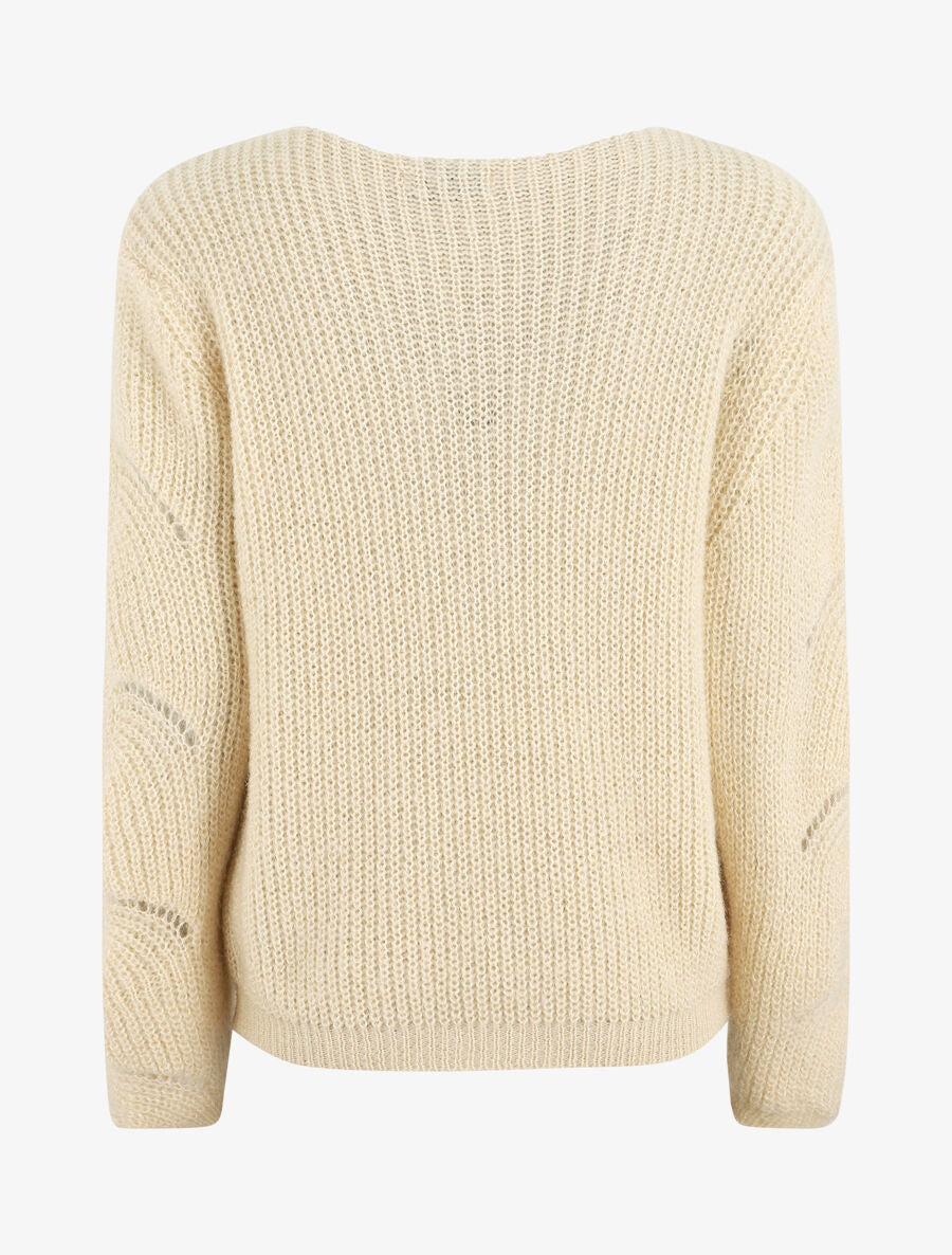 Pull uni duveteux - Beige - 2