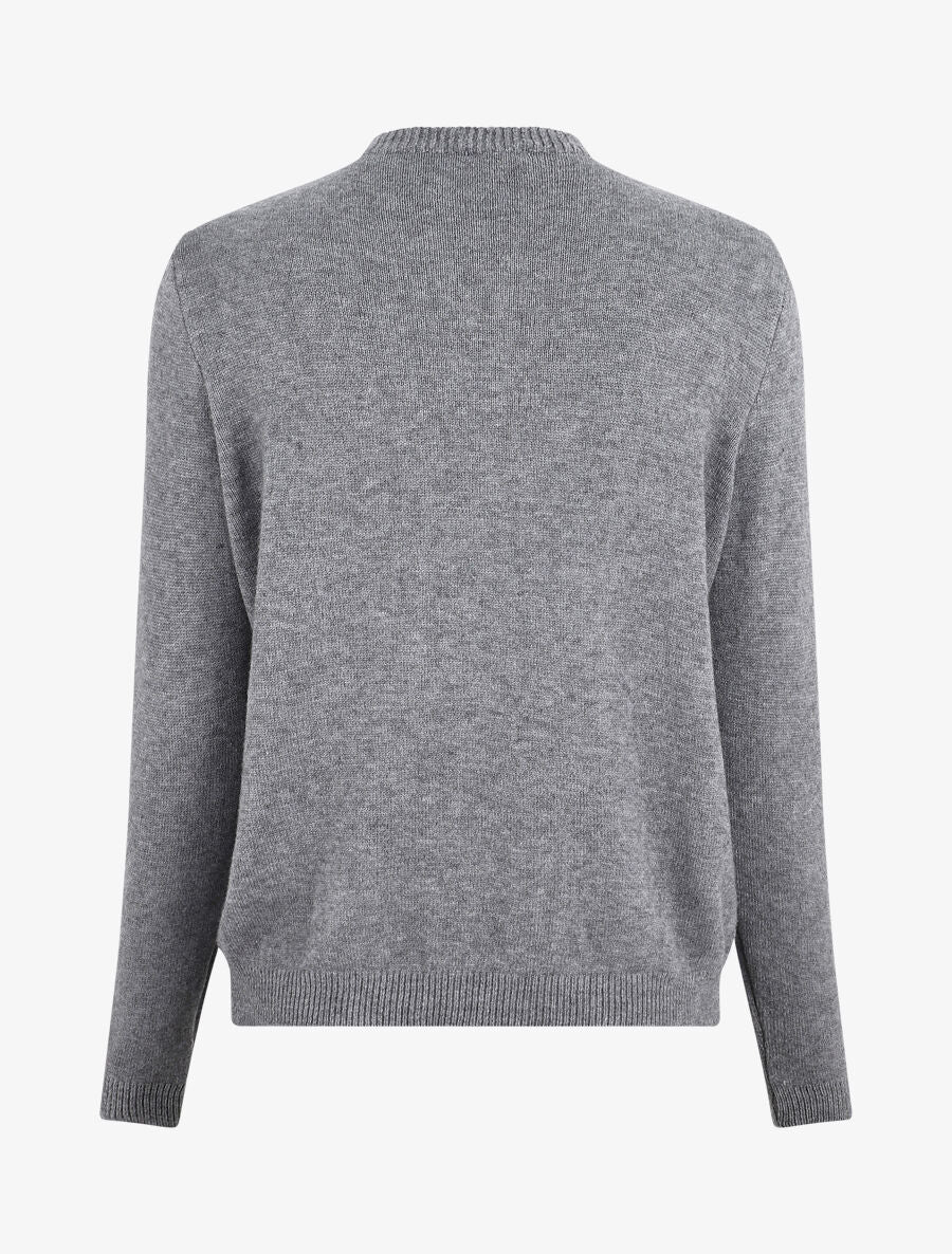 Pull doux à col montant - Gris - 2