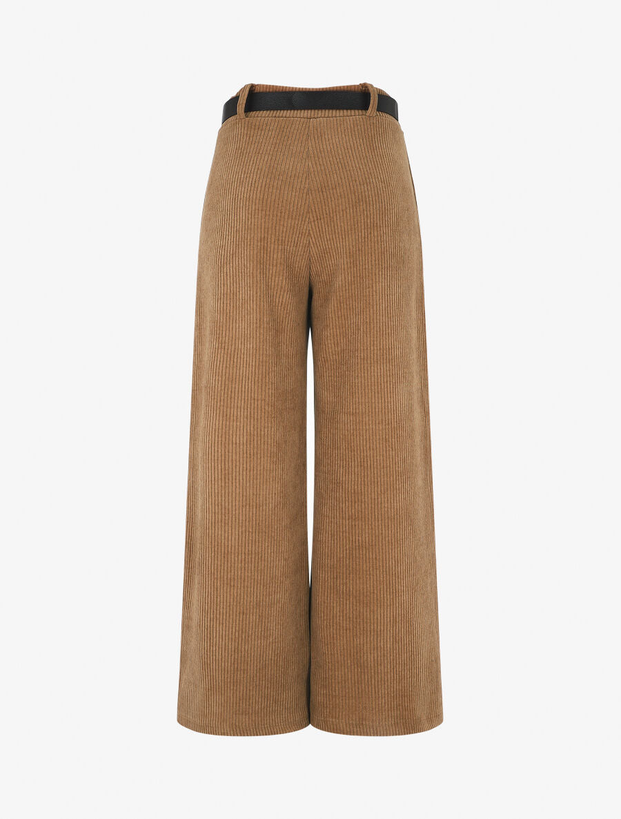 Pantalon ample en velours côtelé - Camel - 2
