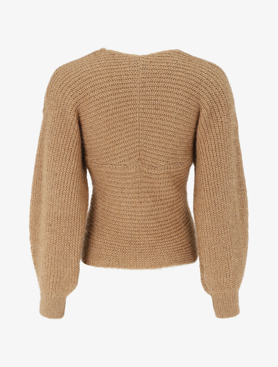 Pull cache-coeur court - Camel - 2