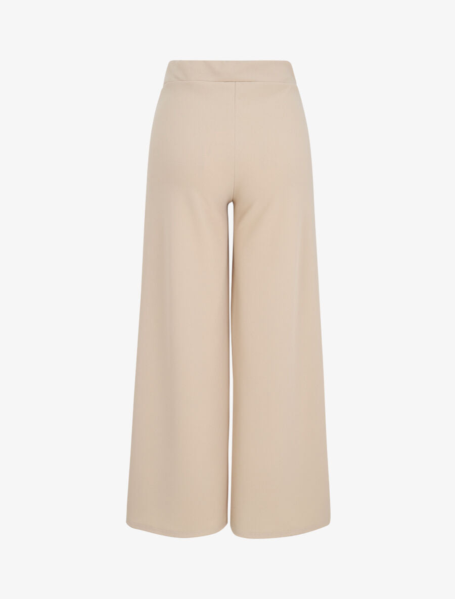 Pantalon ample coupe droite - Beige - 2
