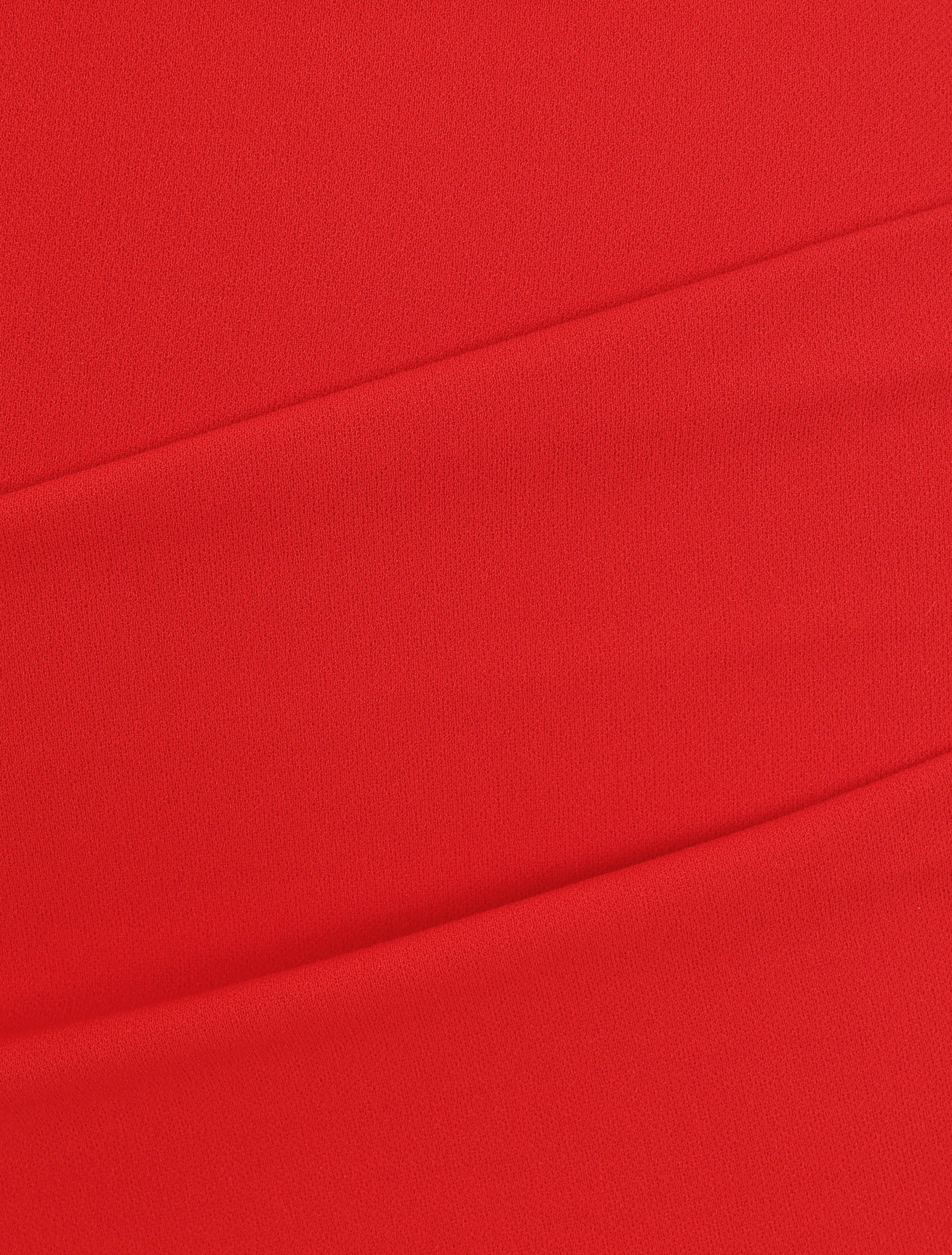 Mini-jupe drapée - Rouge - 3