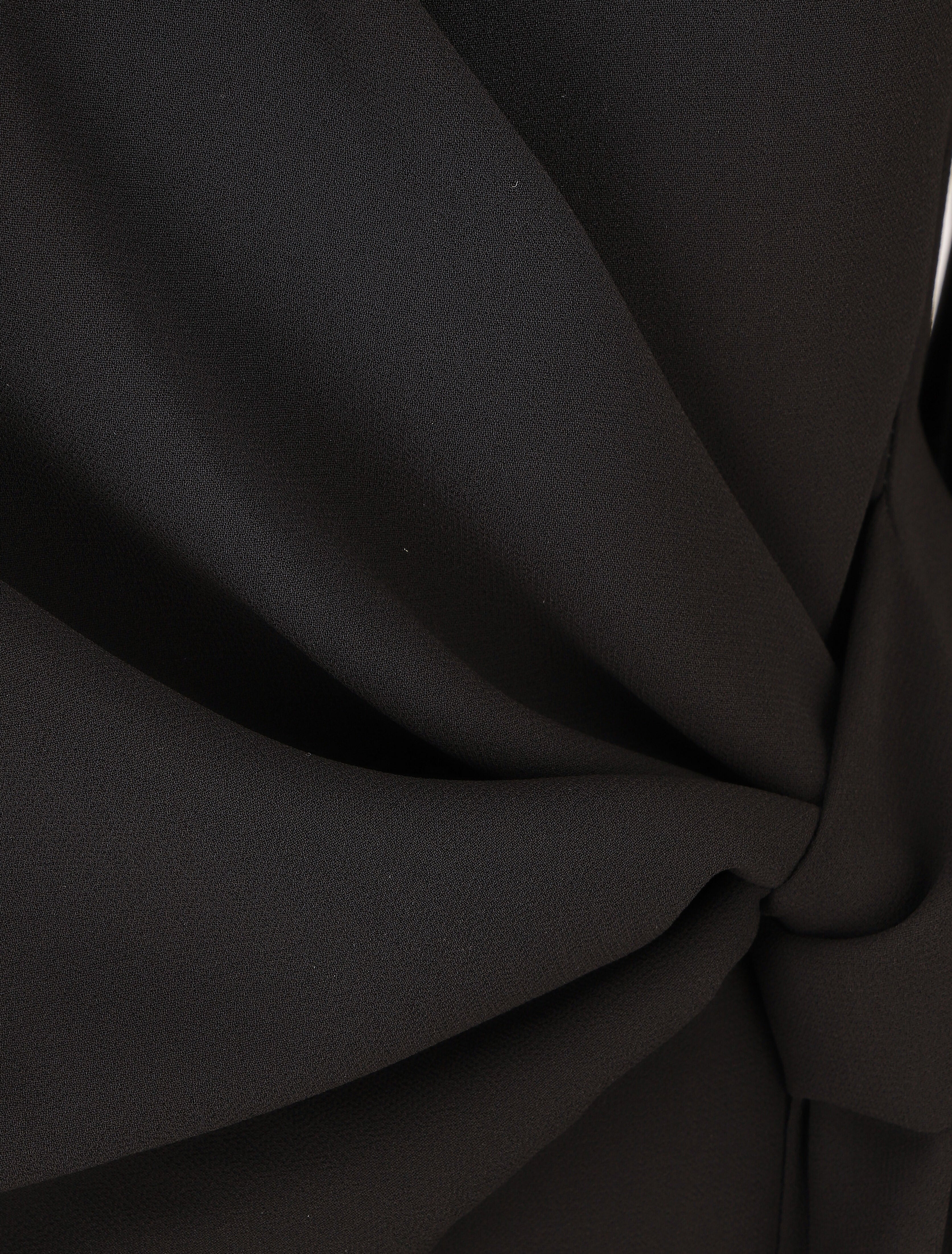 Blouse en voile style portefeuille - Noir - 3