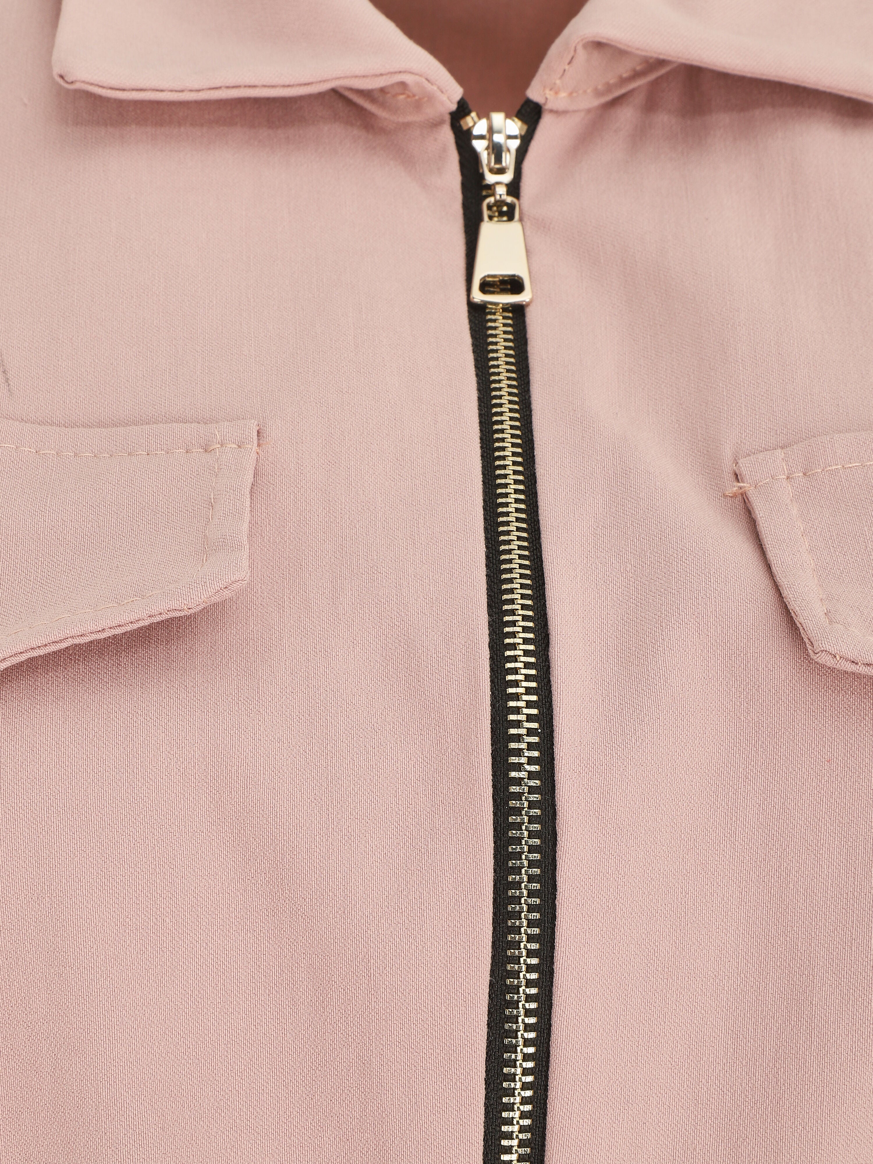 Robe droite effet jean - Rose - 3