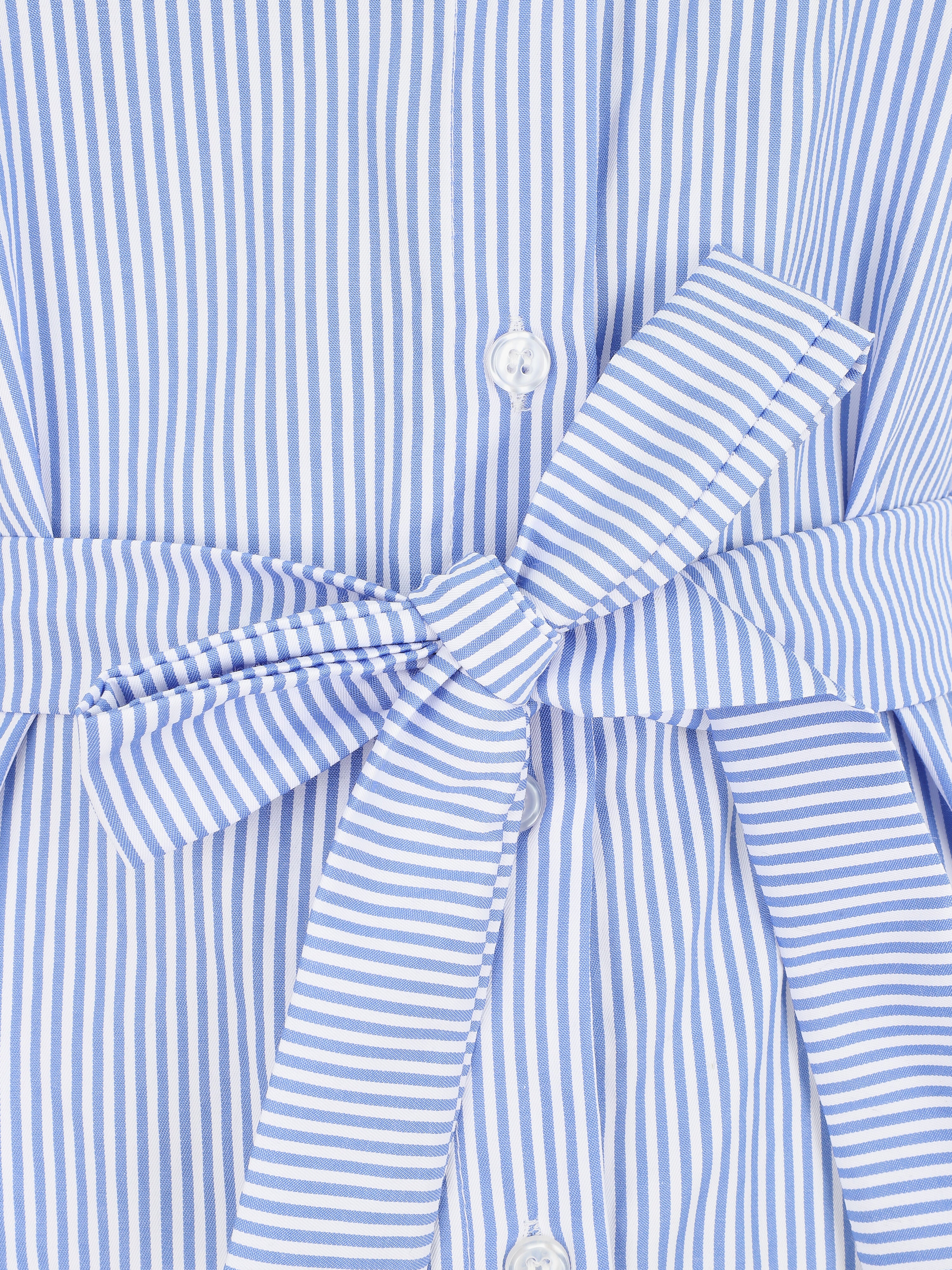 Robe chemise rayée manches courtes - Bleu ciel - 3