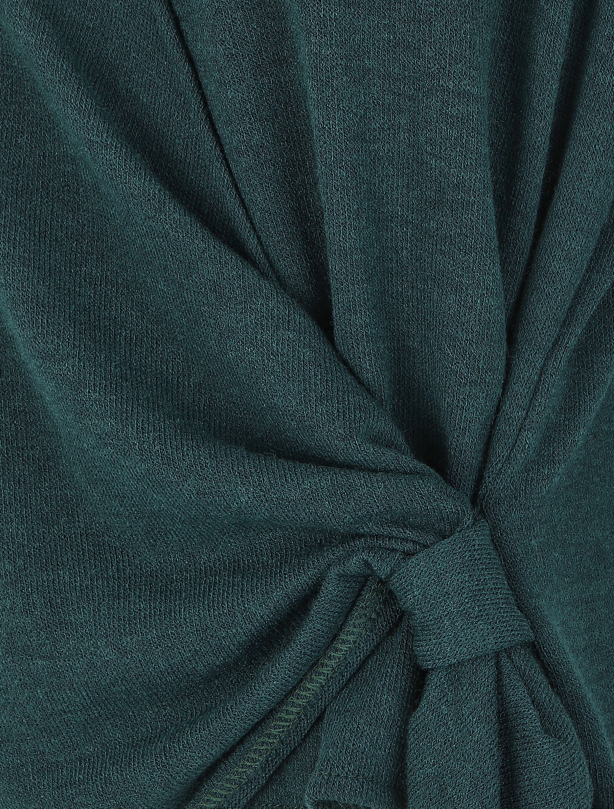 Pull loose style cache-coeur - Vert foncé - 3