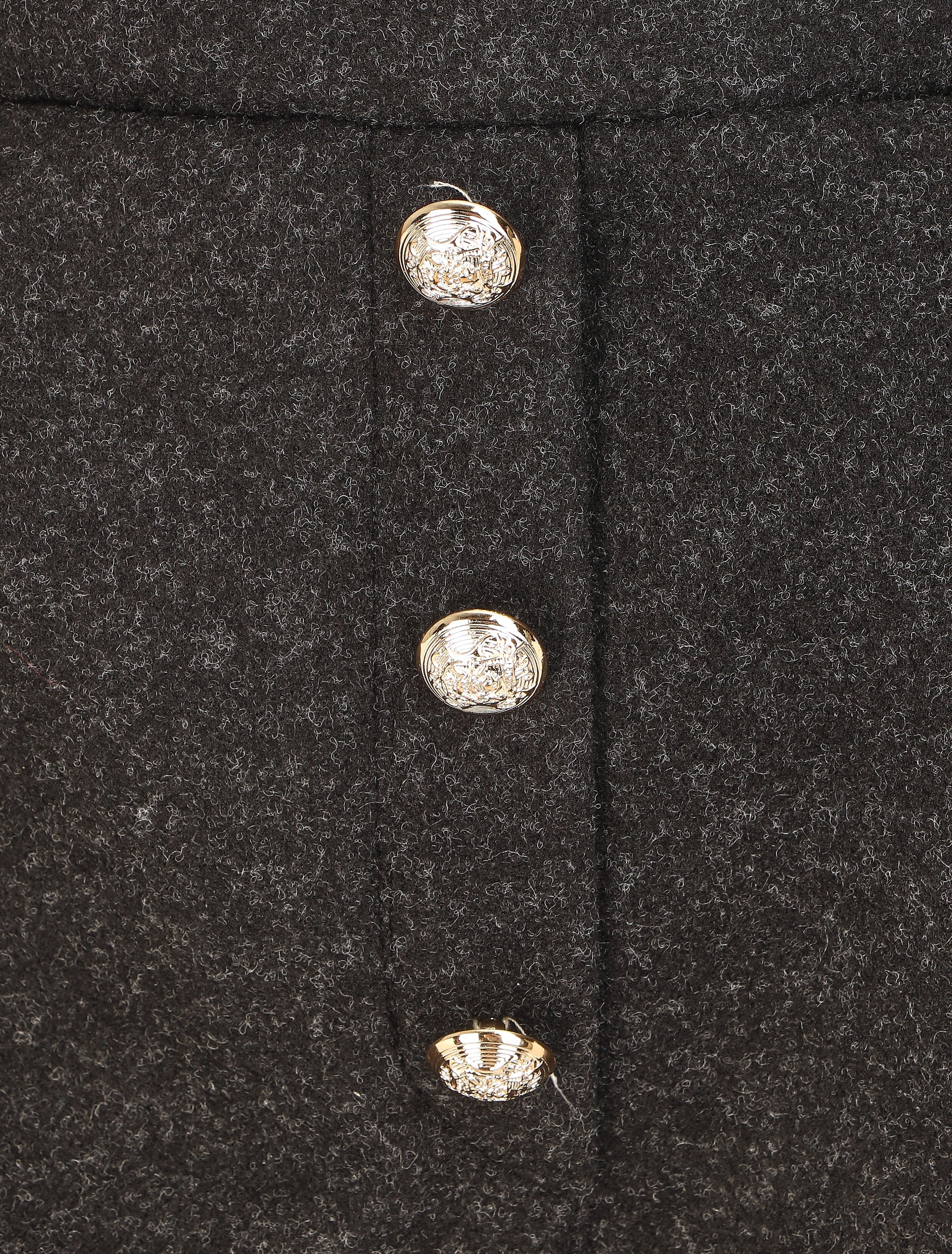 Short droit taille haute - Noir - 3