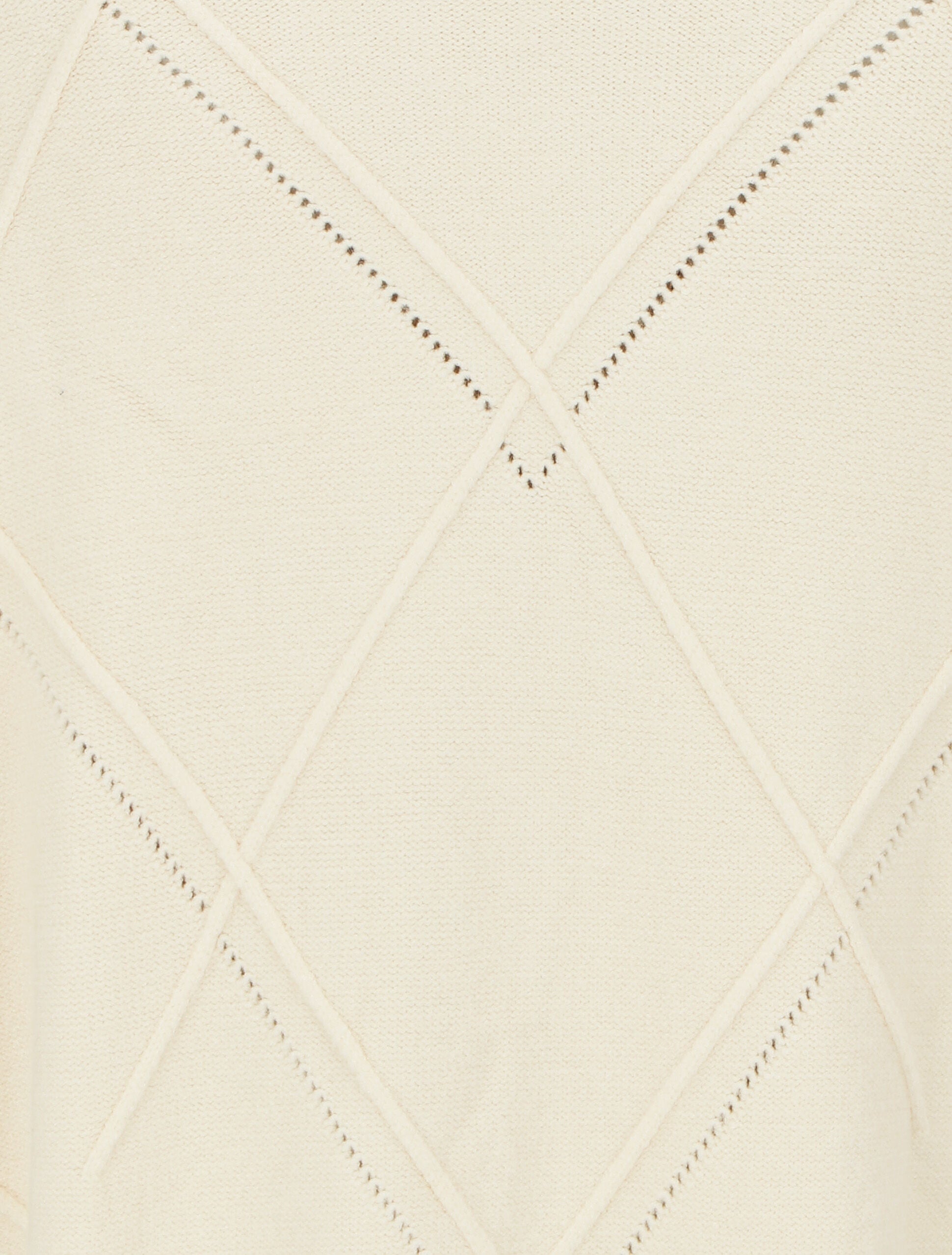 Pull ample col roulé - Écru - 3