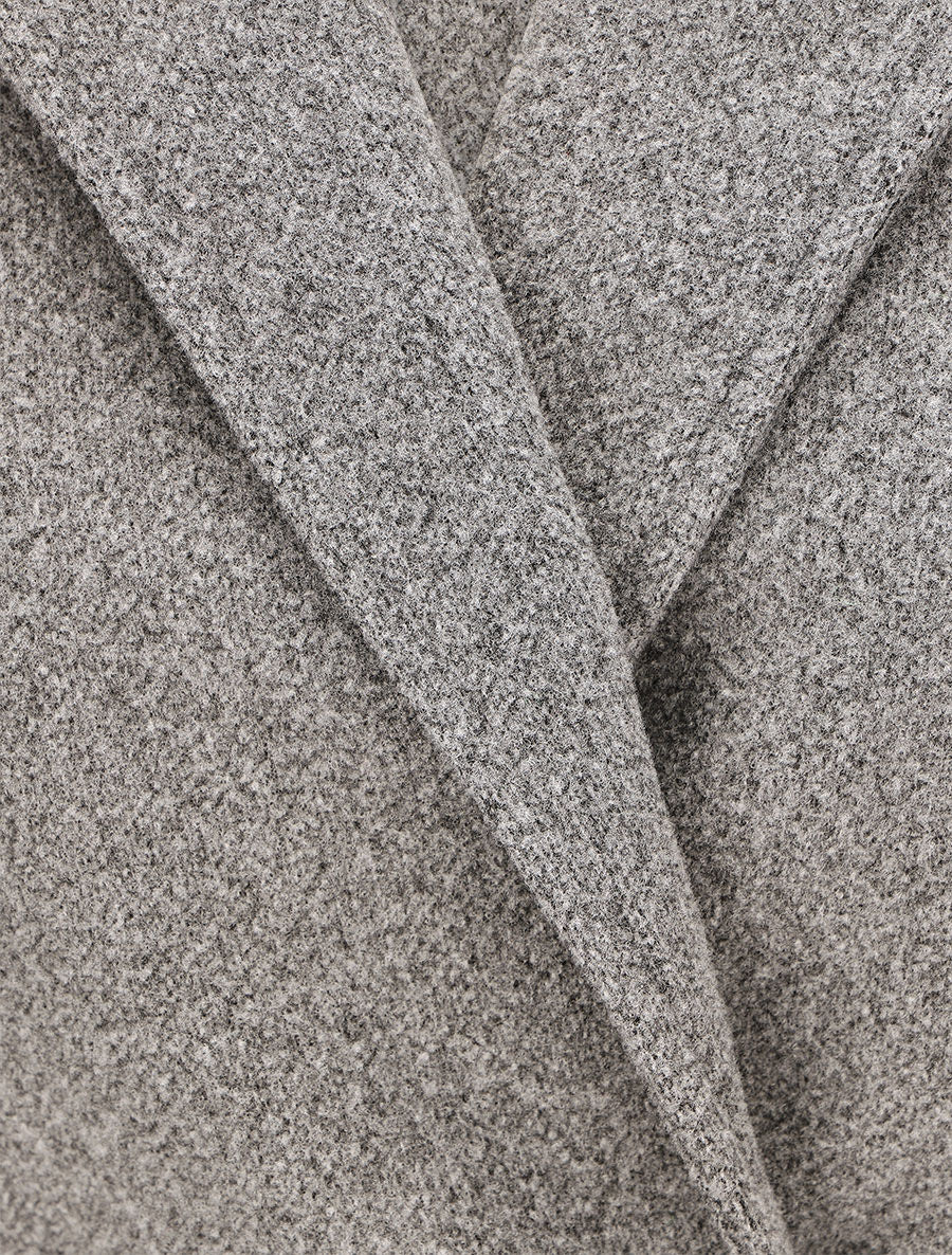 Manteau long classique coupe droite - Gris - 3