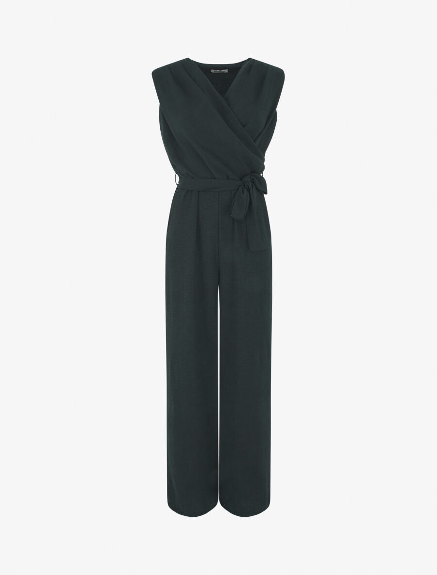 Combinaison fluide élastiquée - Noir - 1