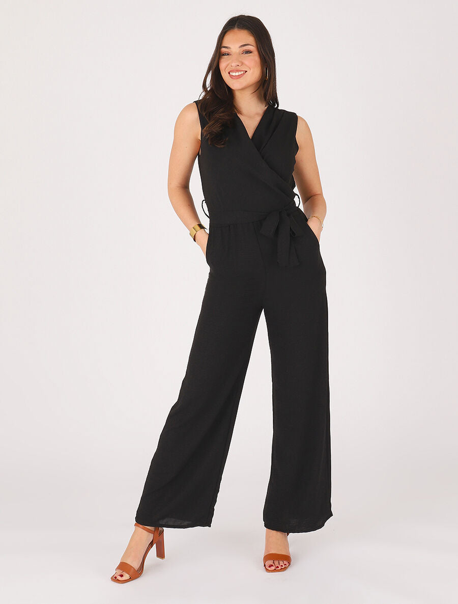 Combinaison fluide élastiquée - Noir - 4