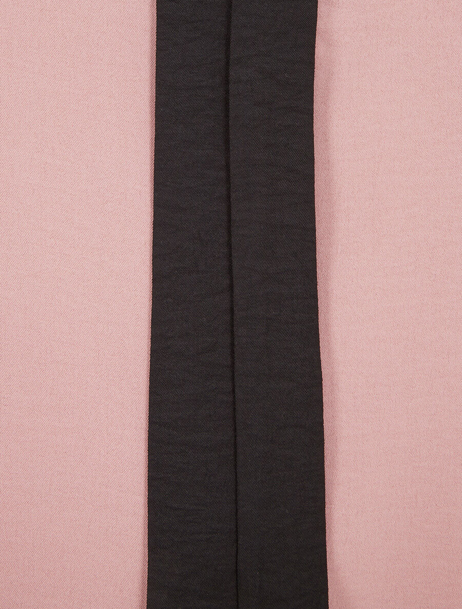 Top droit sans manches à liseré - Rose - 3