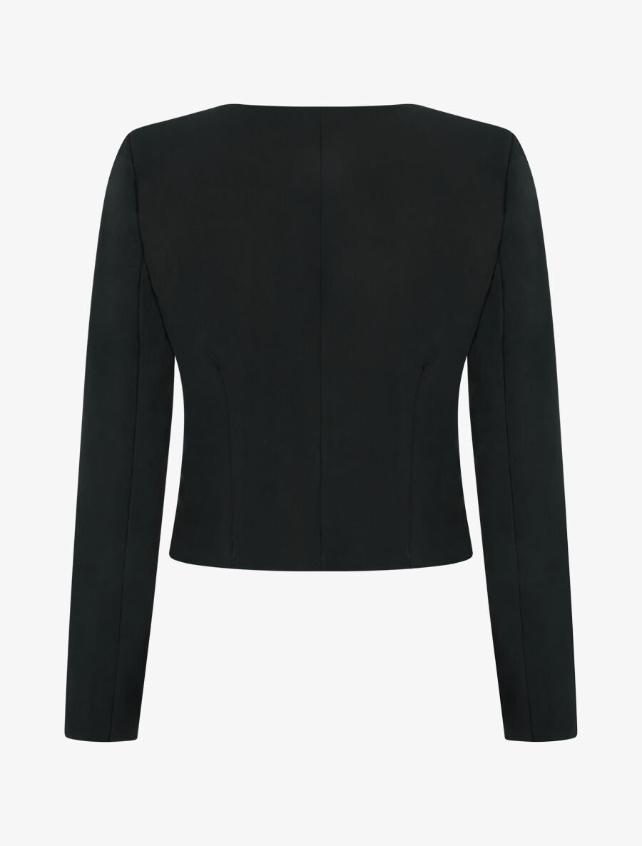 Veste courte ouverte - Noir - 2