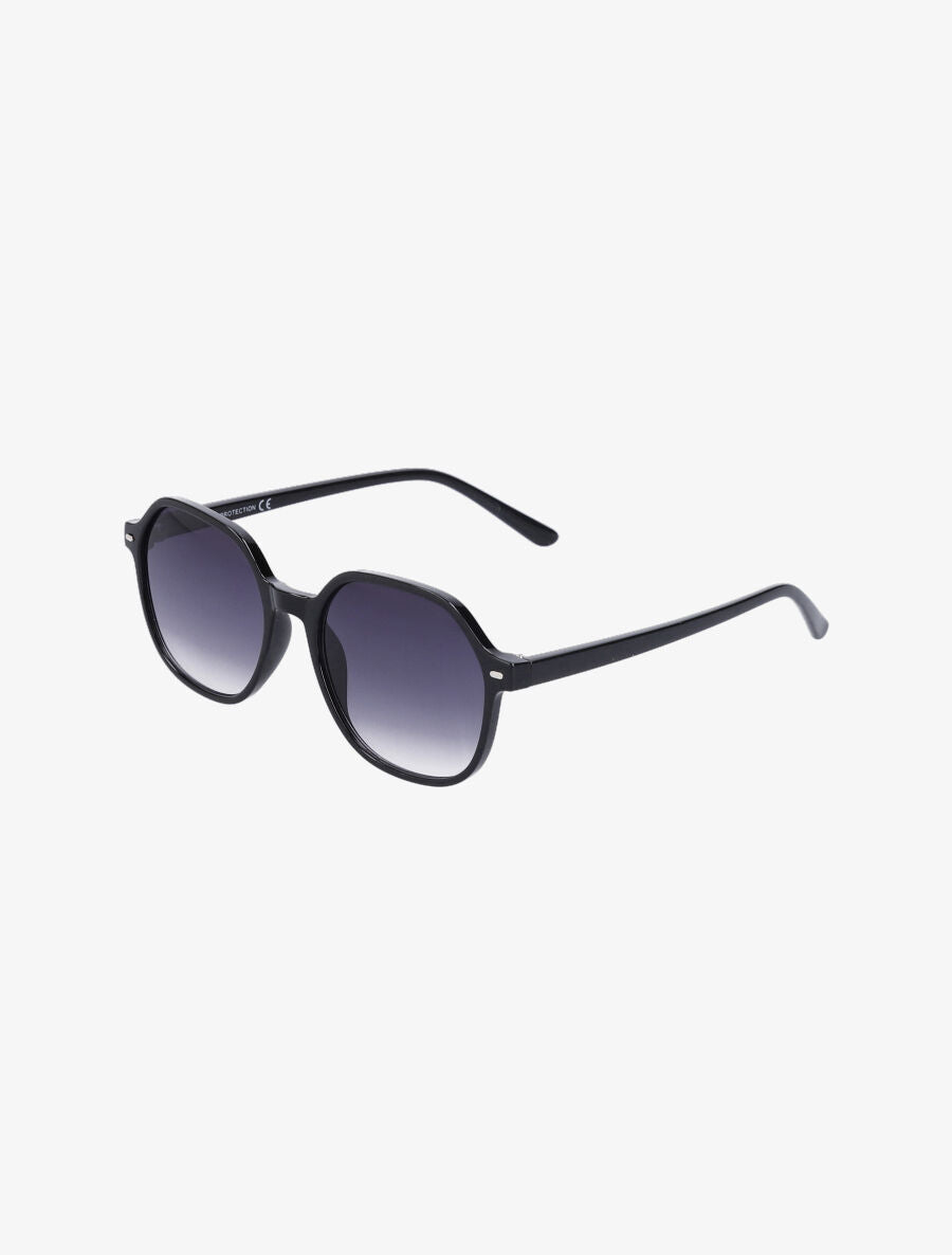 Lunettes de soleil octogonale - Noir - 1
