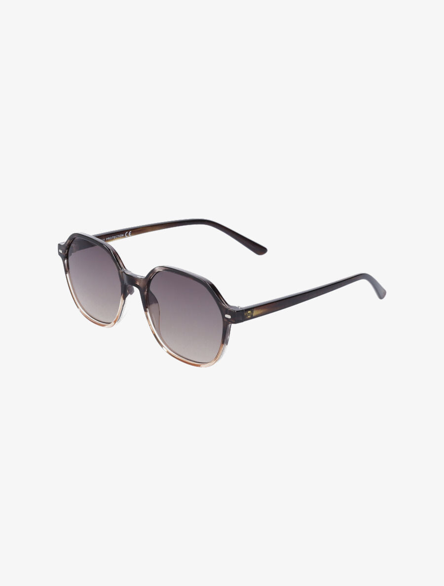 Lunettes de soleil octogonale - Marron - 2