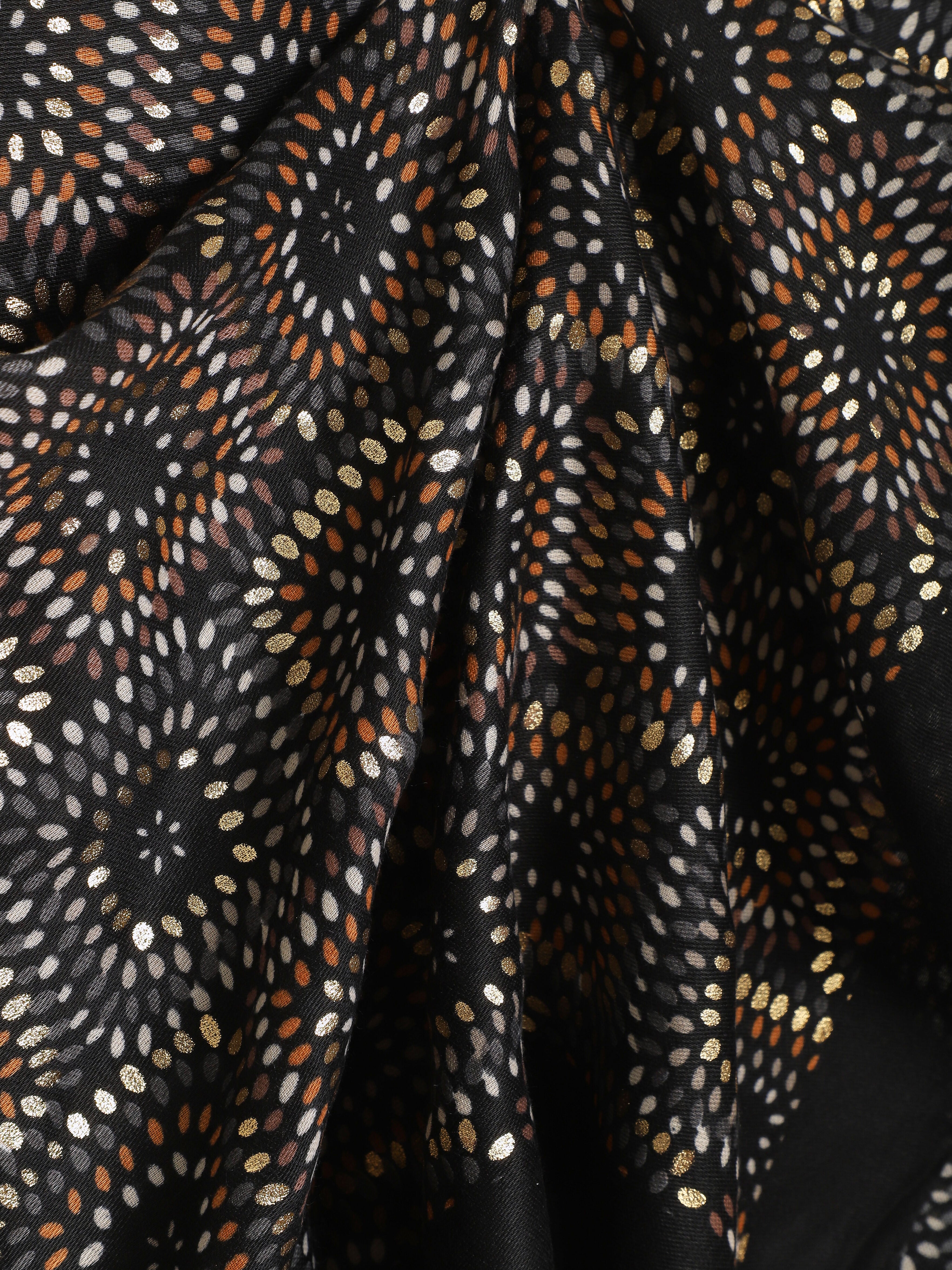 Foulard géométrique irisé - Noir - 3