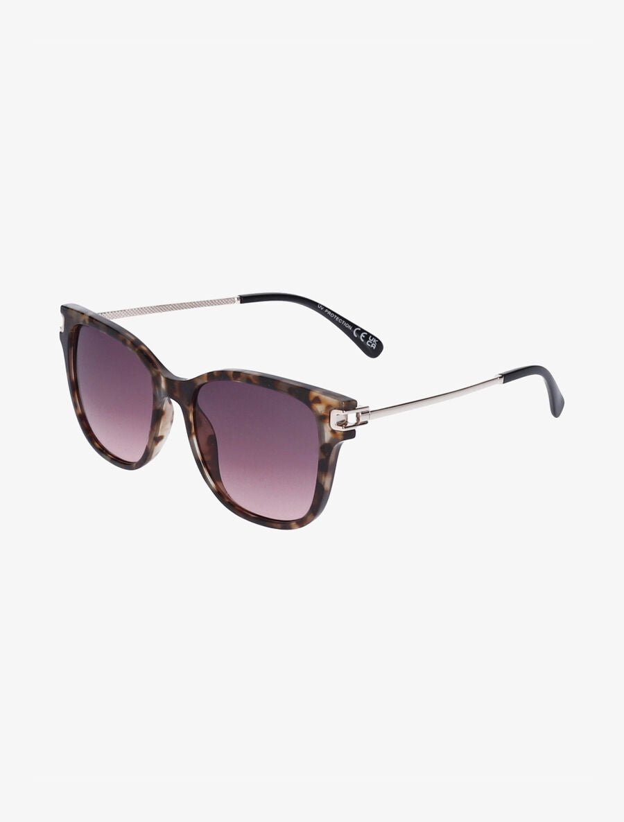Lunettes de soleil forme carré - Marron - 1