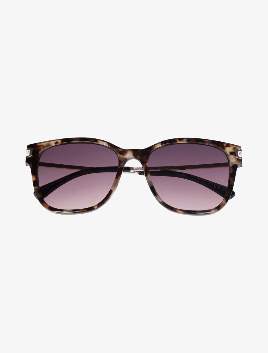Lunettes de soleil forme carré - Marron - 2