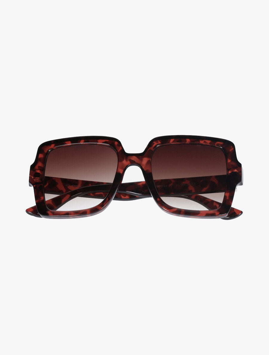 Lunettes de soleil carrées - Bordeaux - 2