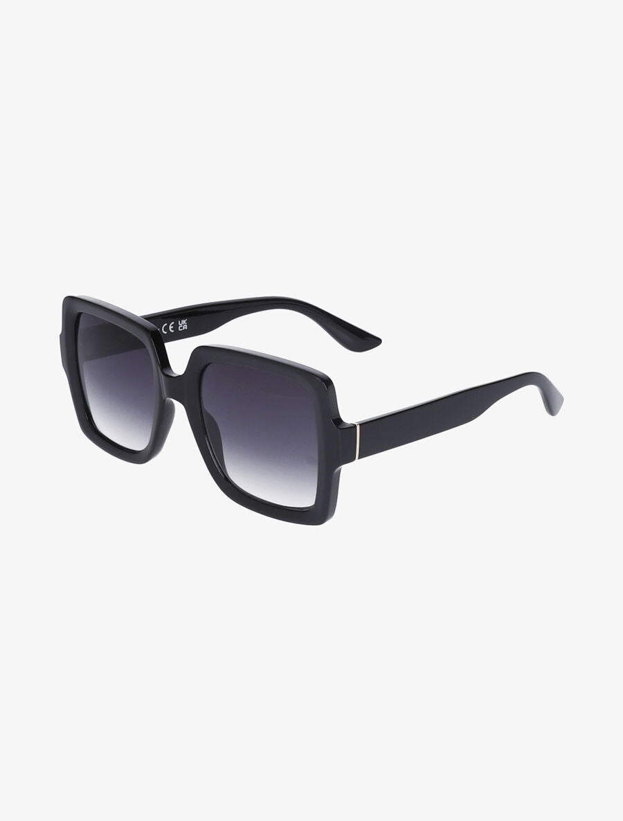 Lunettes de soleil carrées - Noir - 1
