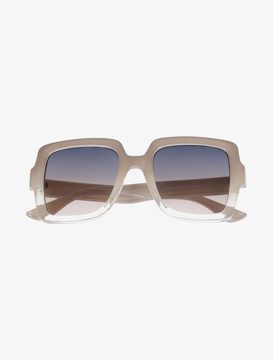 Lunettes de soleil carrées - Beige - 2