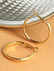 Créoles à motif mosaïque - Or - 1