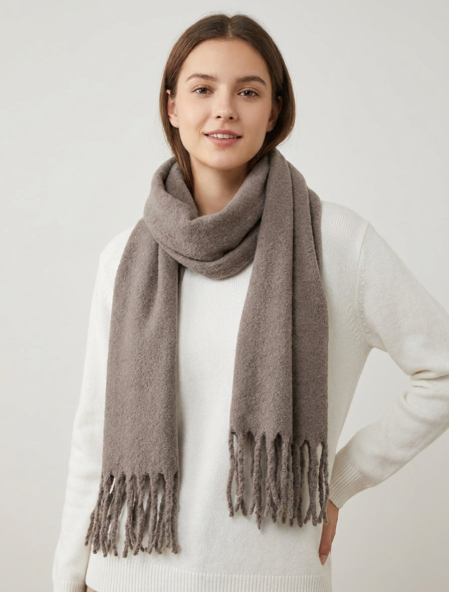Sciarpa unita con frange - Talpa