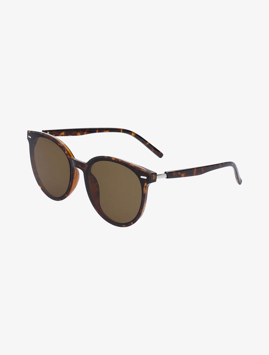 Lunettes clubmaster effet miroir - Camel - 2