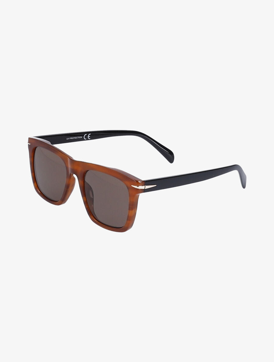 Lunettes de soleil carrées - Camel - 1