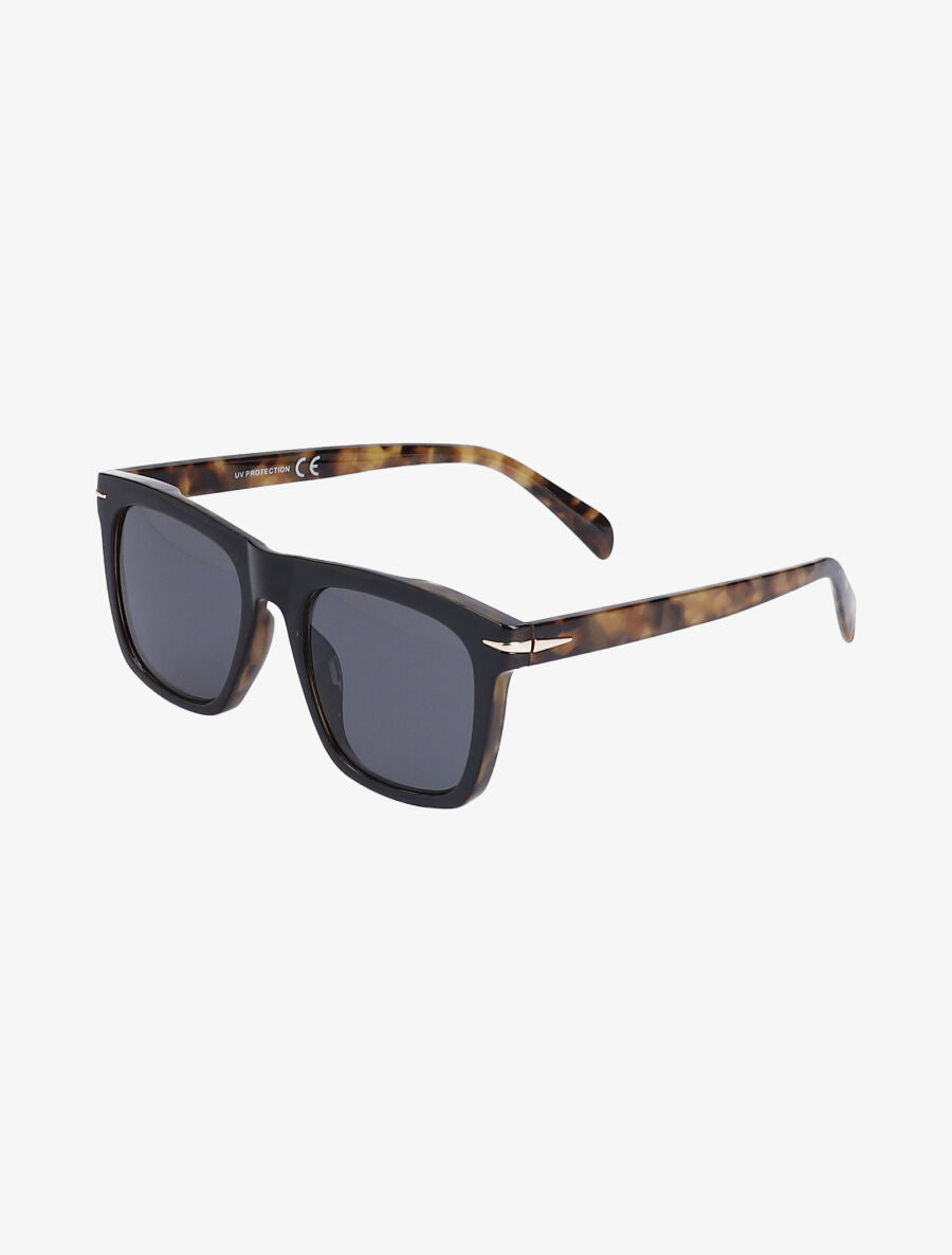 Lunettes de soleil carrées - Noir/leopard - 2