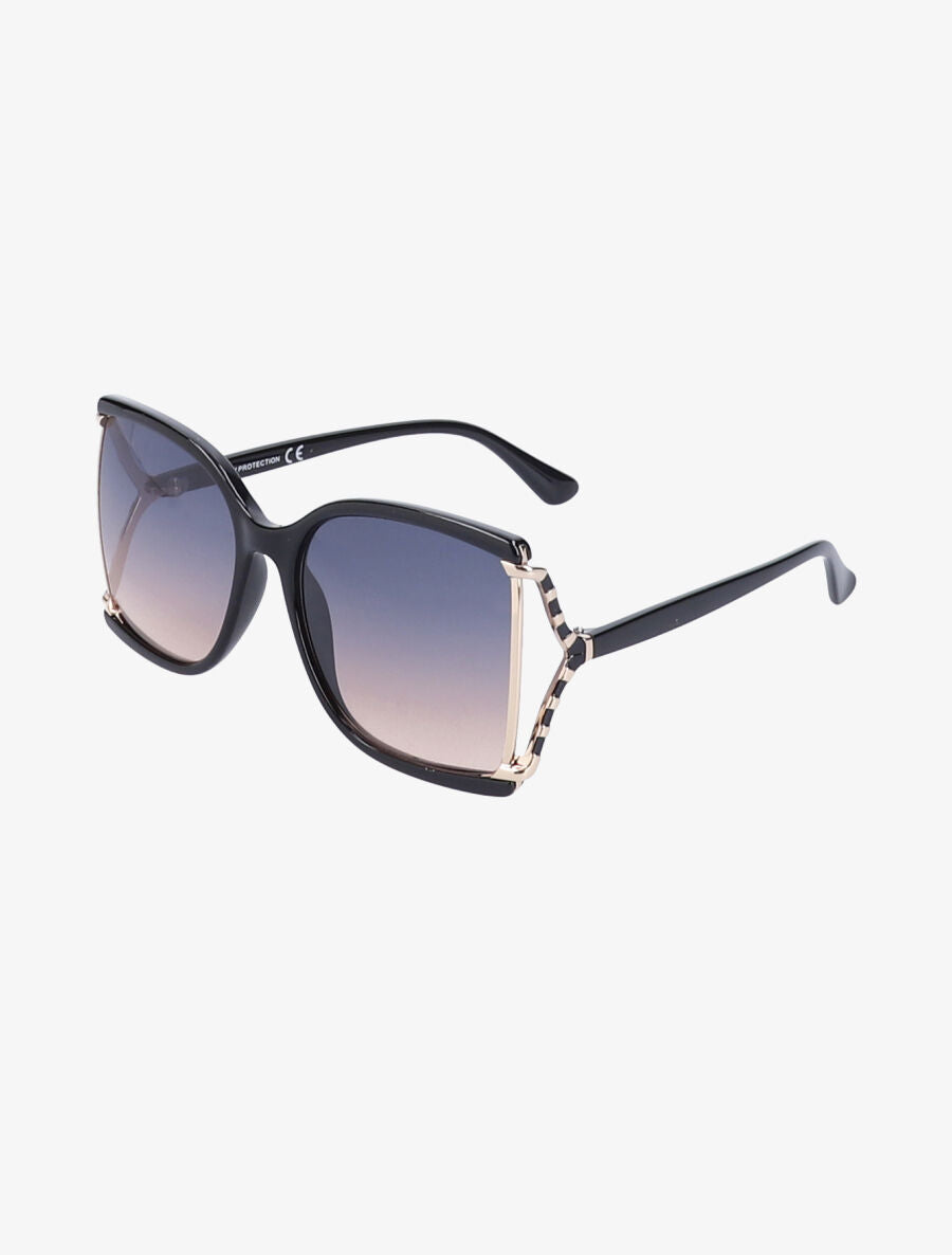 Lunettes de soleil carrés oversize - Bleu - 1