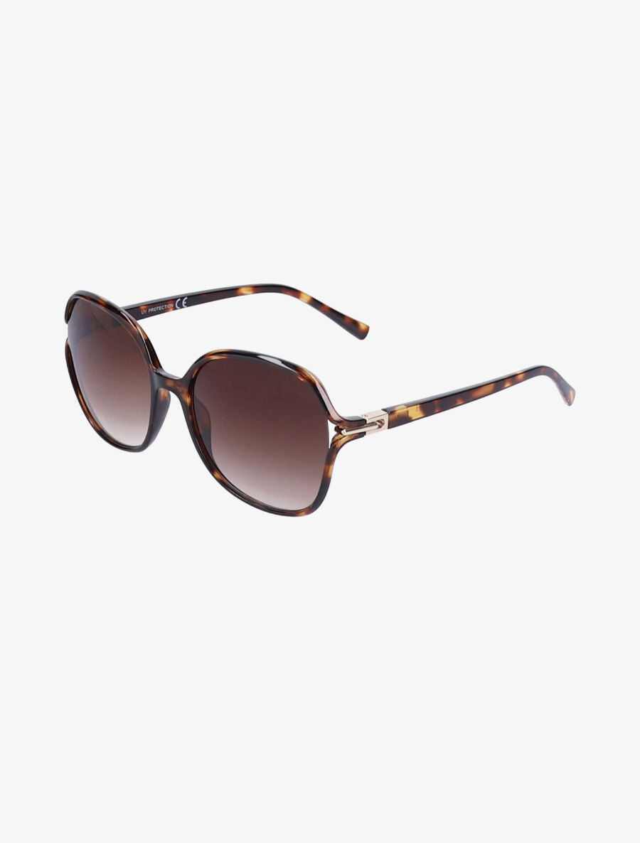 Lunettes ovales fumées - Marron - 1