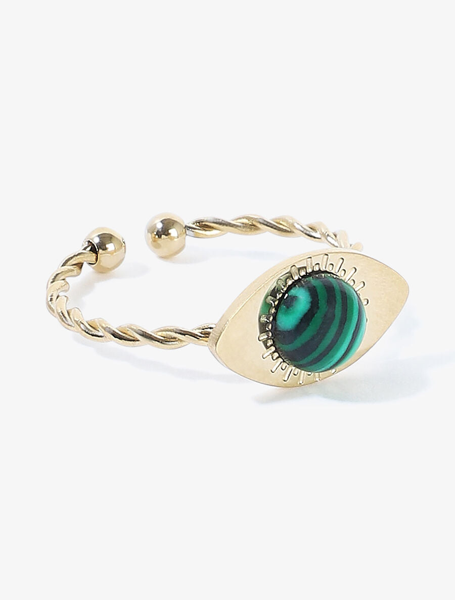 Bague fine ornée d&