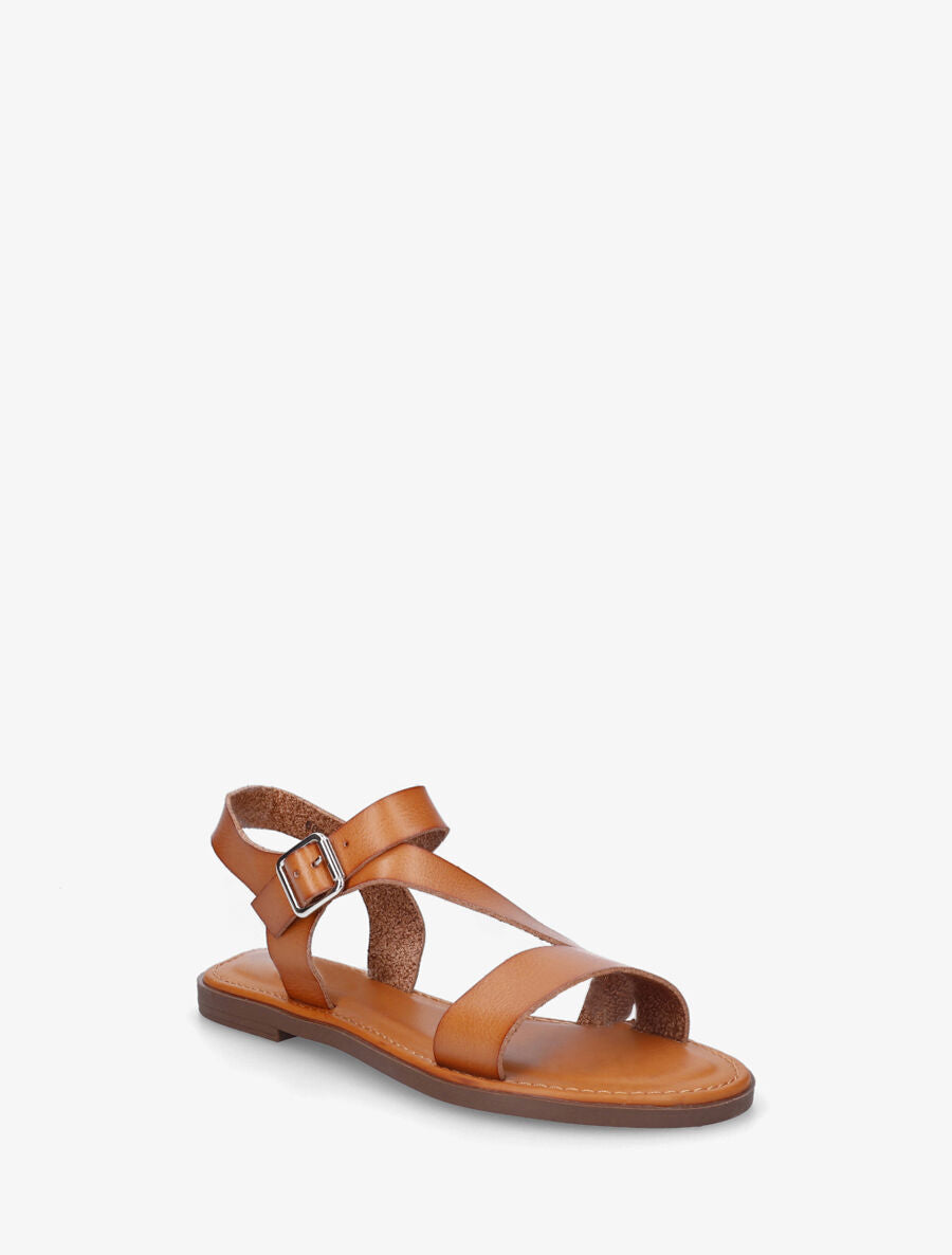 Nu-pieds classiques en simili - Camel - 3