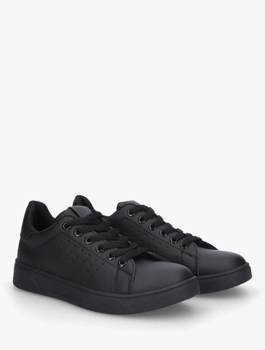 Sneakers plates classiques - Noir - 4